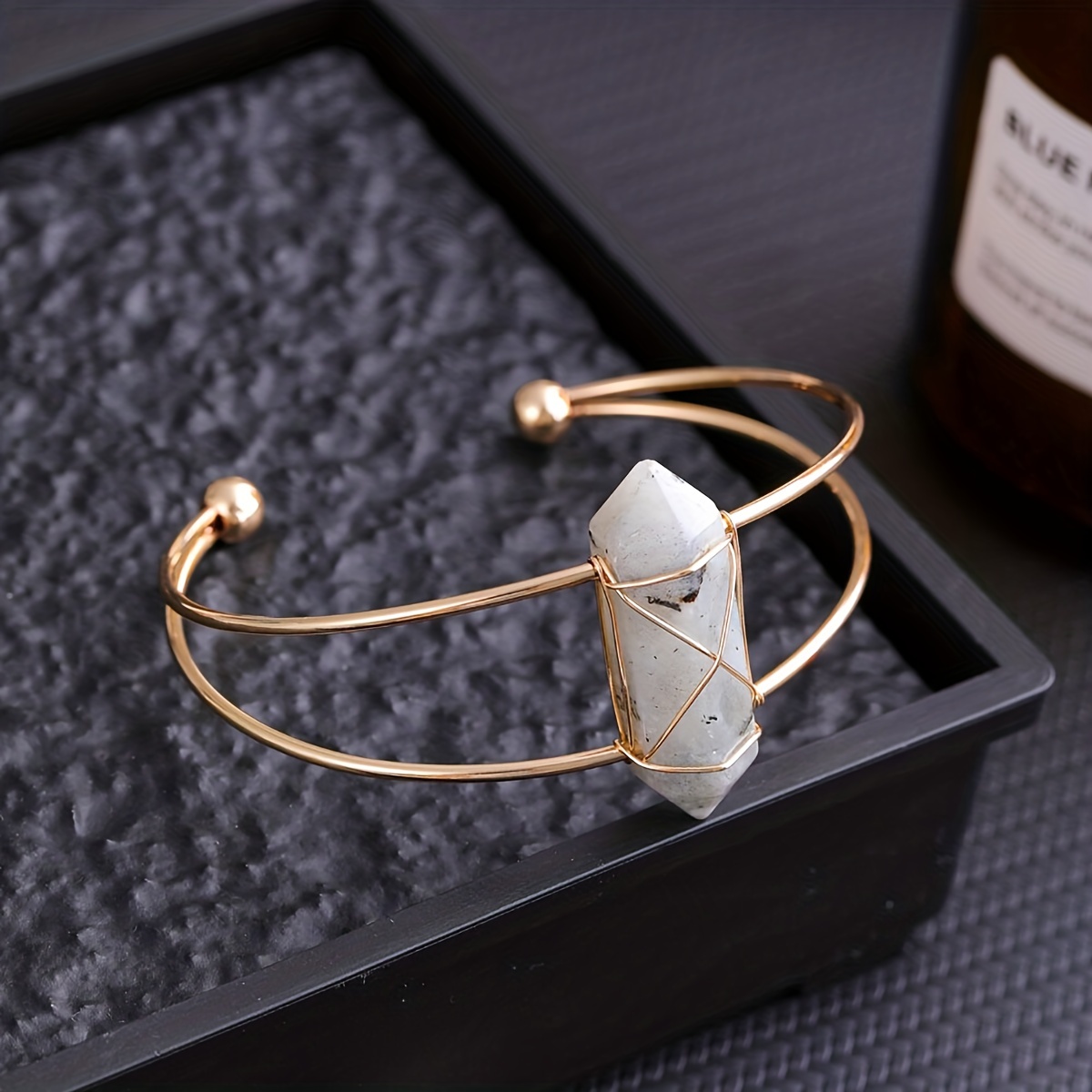 Coordinates Bracelet - YEEVAA 1pc Natural Crystal Gemstone Bracelet