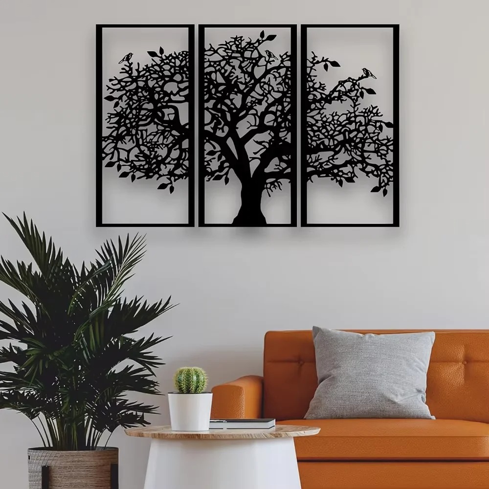 3Pcs Family Tree Metal Wall De - Family Tree Print review and price