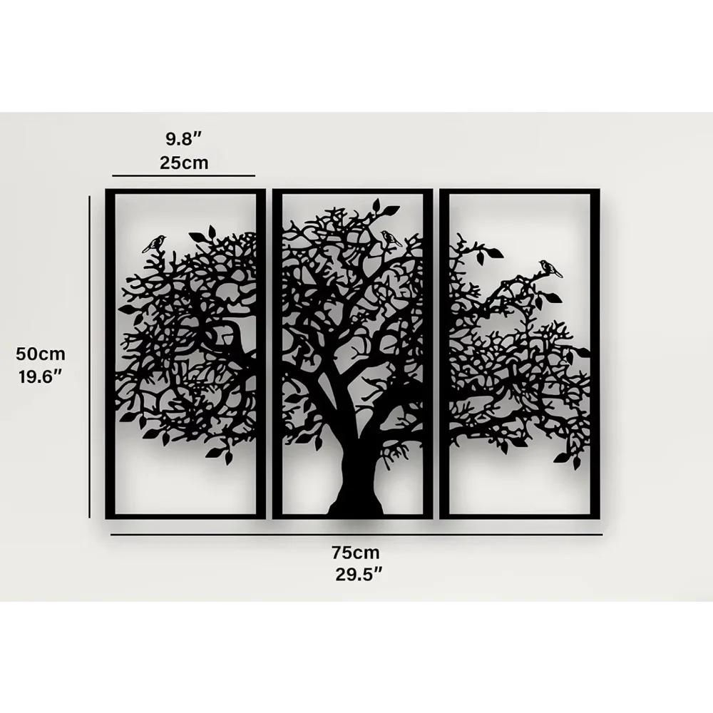 3Pcs Family Tree Metal Wall De - Family Tree Print review and price