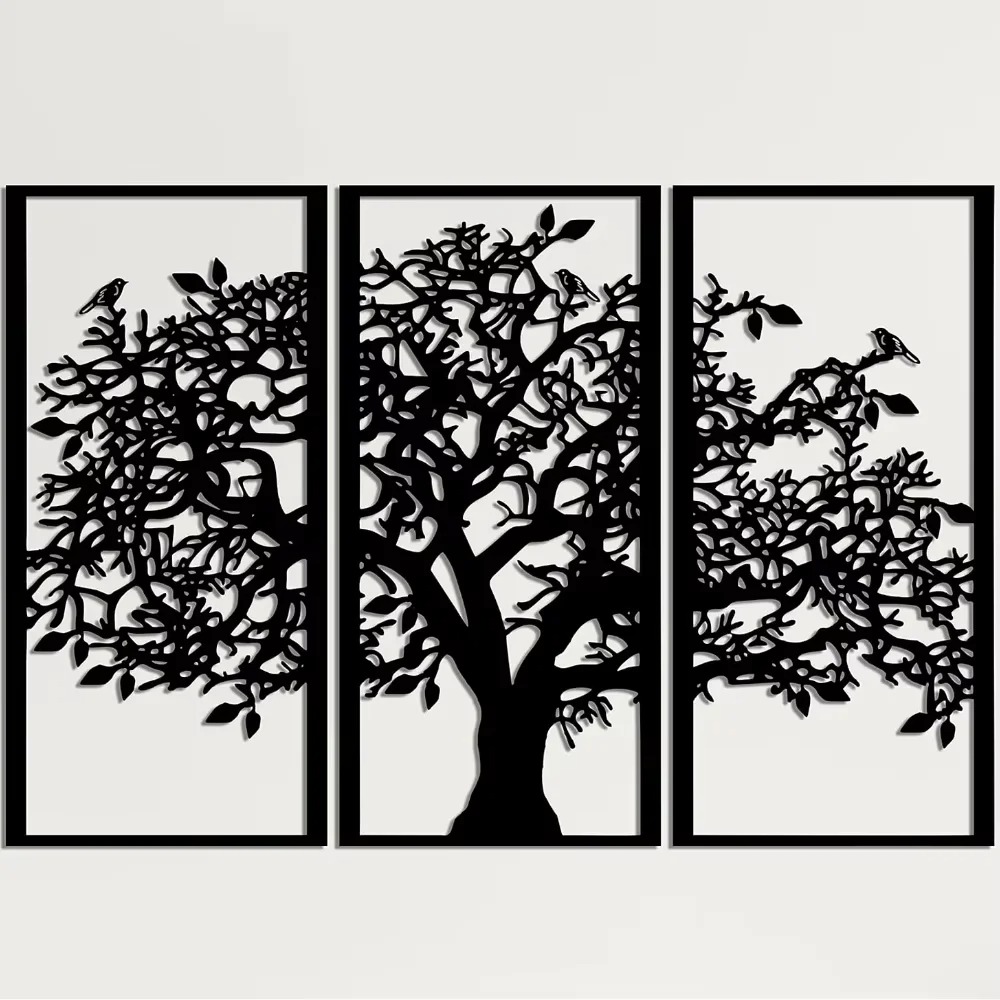 3Pcs Family Tree Metal Wall De - Family Tree Print review and price